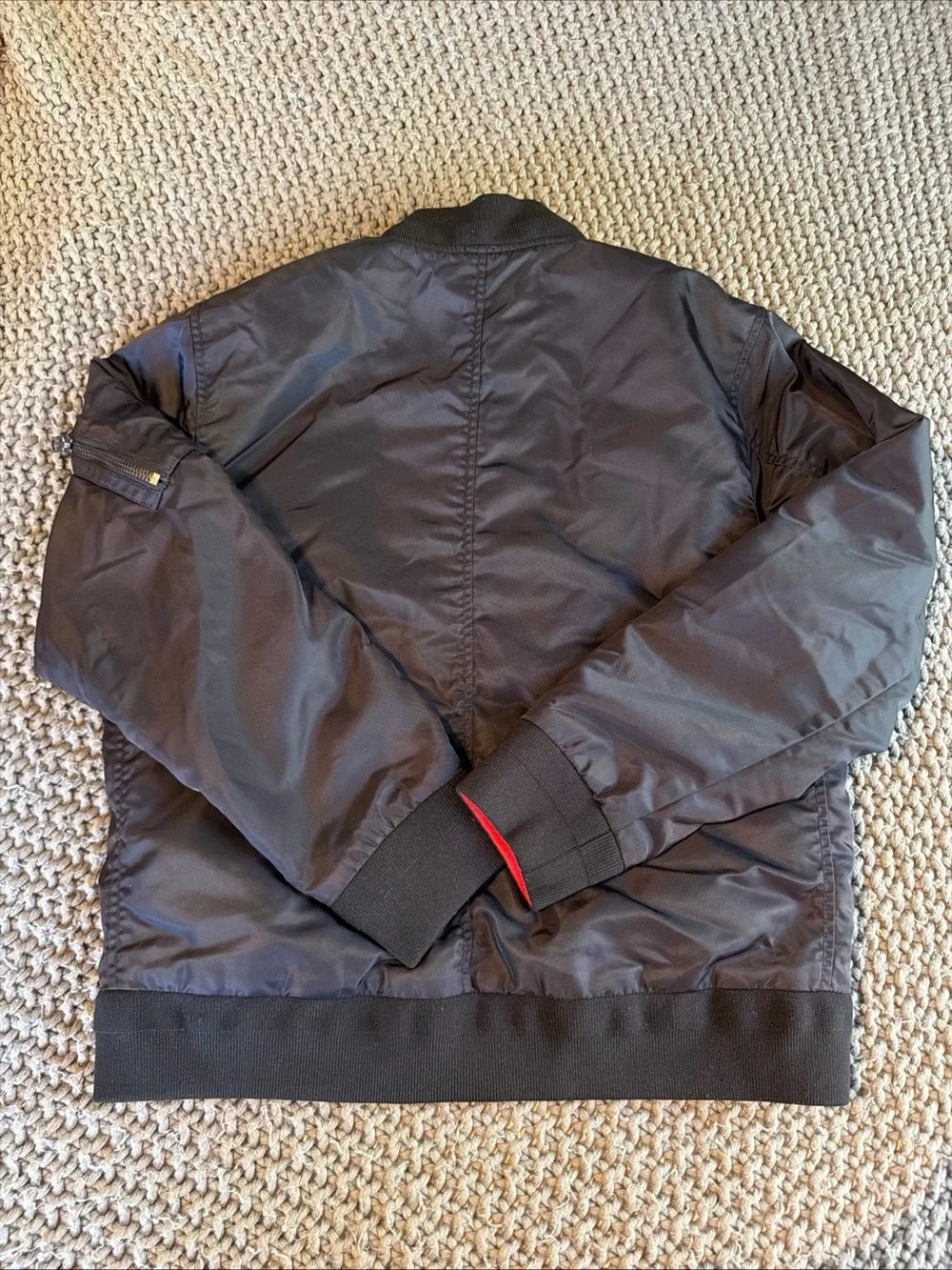 Coach Black Bomber Jacket Men Size M